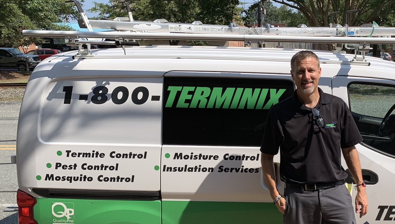 Terminix Employee and Terminix Truck