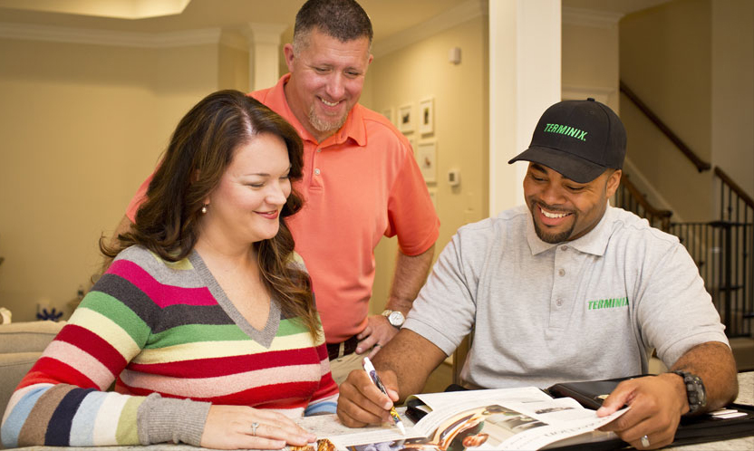 Terminix Employee with Customers