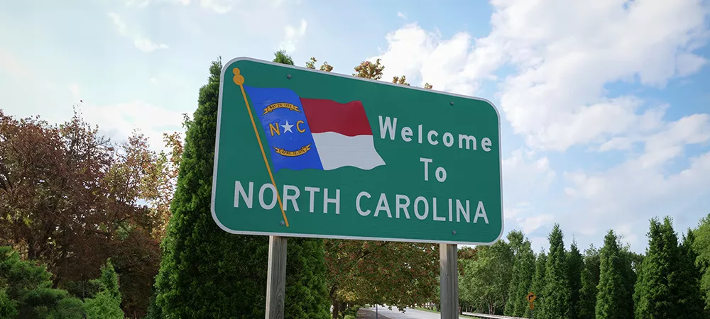 Welcome to NC sign
